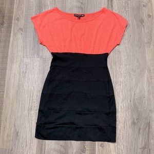 Dry Goods dress-pink and black